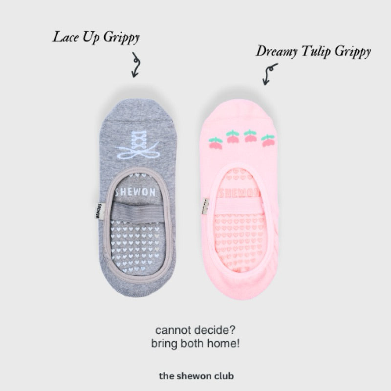 Dreamy Tulip Ballet Pilates Grip Socks