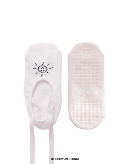 Olivia Pilates Grip Socks Long Strap