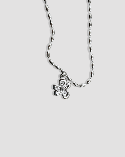 The Elodie Collar floral stainless steel necklace for women