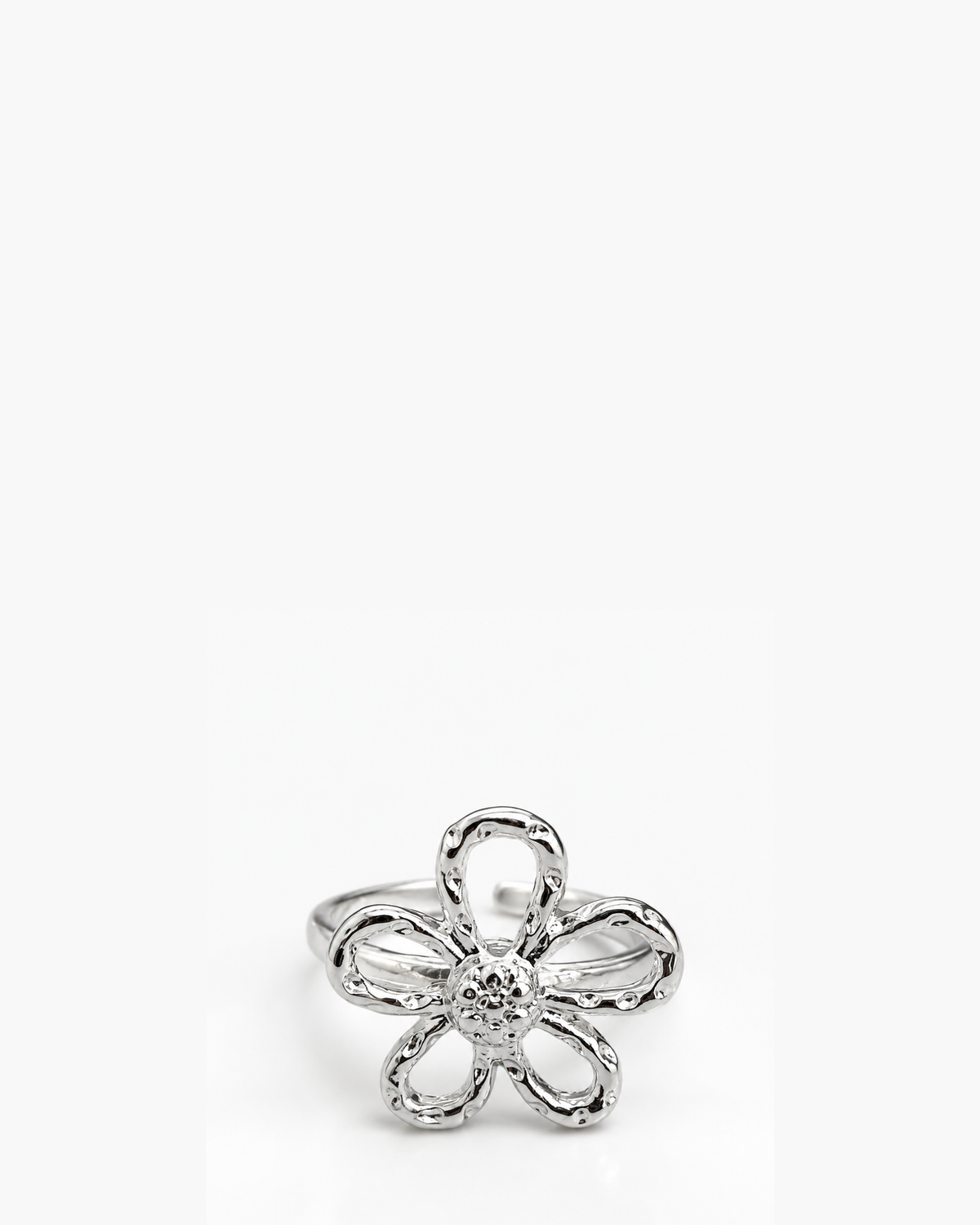 The Sylvie floral stainless steel ring, feminine flower-inspired jewellery for women